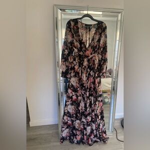 Floral Long Sleeve Maxi Dress